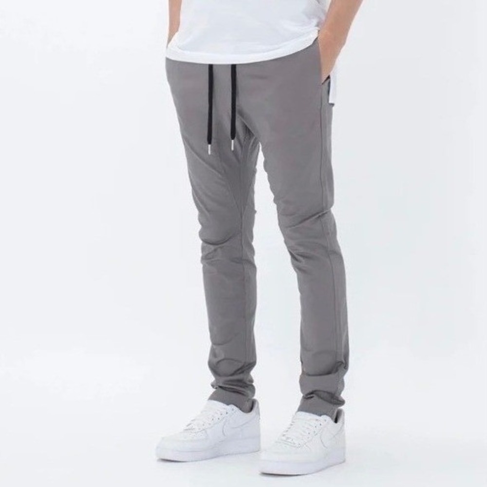 Zanerobe Sureshot Joggers Mens 29 Charcoal Gray Tapered Stretch Chino Pants